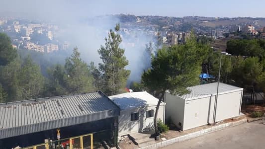 إخماد حريق اندلع في الأحراج المحيطة بمستشفى نبيه بري الحكومي 