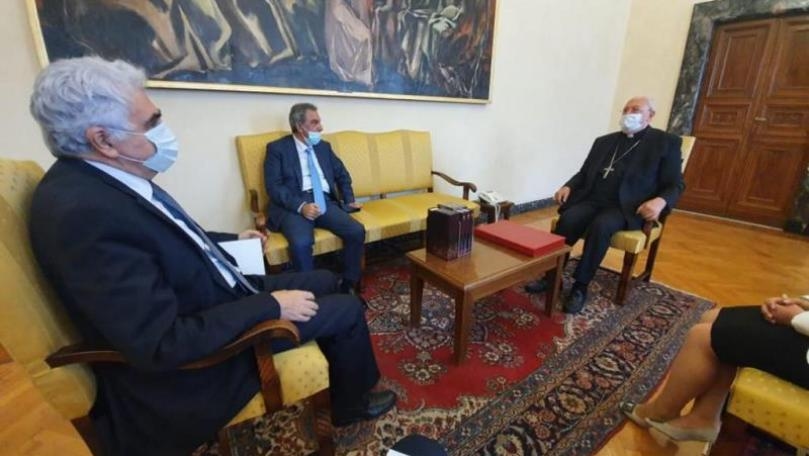 Hitti holds talks with Cardinal Sandri