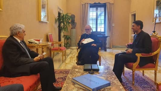 Hitti holds talks with Vatican Foreign Minister