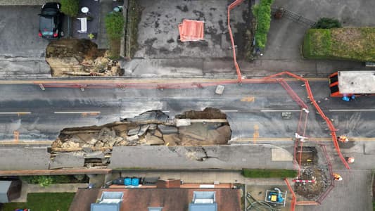 Large Sinkhole Appears in English Village, Forcing Evacuations