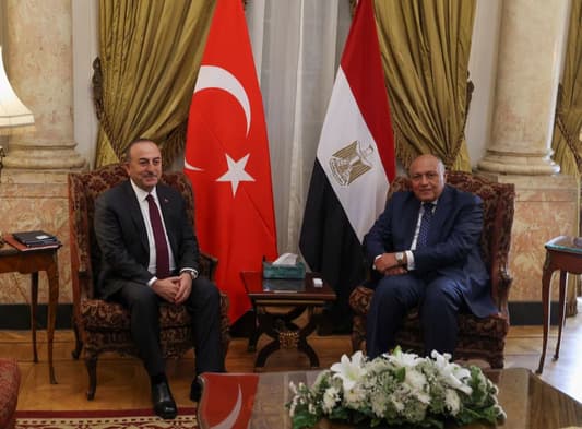Top Egyptian and Turkish diplomats hold talks in Cairo amid improving ties