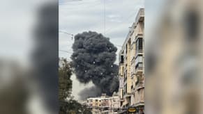 Watch: The Moment the Targeted Buildings in Hadath Collapsed