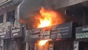 Watch: Fatal Fire Burns Down Restaurant in Beirut