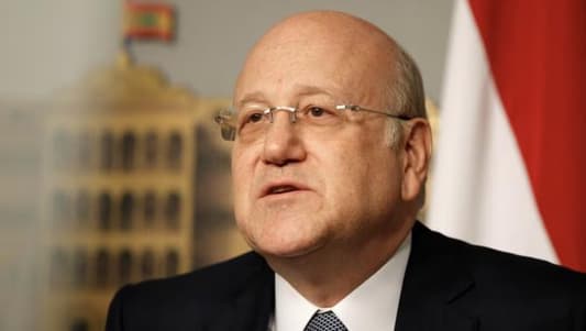 PM Mikati meets Civil Defense Chief, Lebanese Ambassador to Colombia