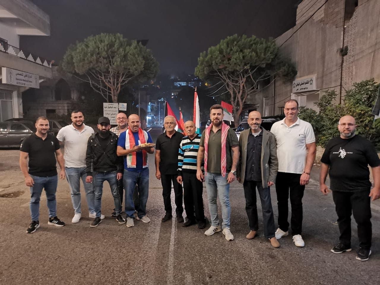 الديمقراطي اللبناني يقيم حواجز محبّة في مختلف المناطق تضامناً مع المقاومة الفلسطينية
