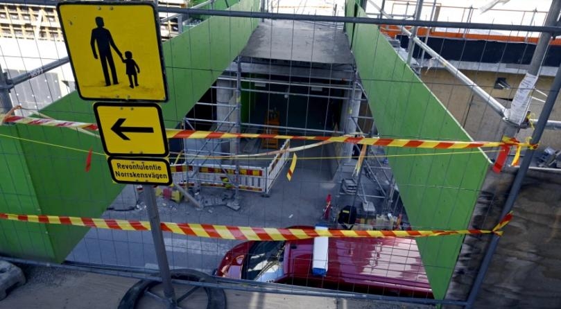 Group of school children injured in a bridge collapse in Finland