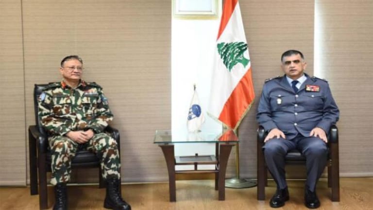 عثمان إستقبل قائد قوّات الأمم المتّحدة لمراقبة فضّ الإشتباك بسوريا