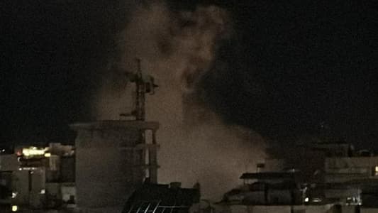 Photo: A very intense airstrike targeted Zuqaq al-Blat in Beirut