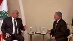 بالفيديو: لقاءٌ بين الرئيس عون والعاهل الأردني