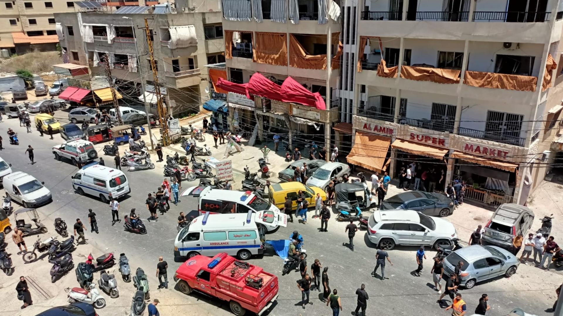 Watch: Massive Destruction in Nabatieh Following Airstrike