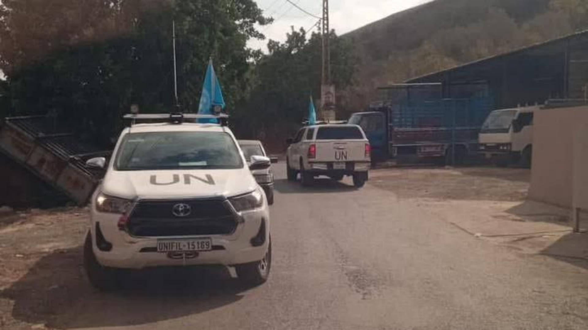 Photos: UNIFIL Patrols Stopped in Zrariyeh and Jibchit