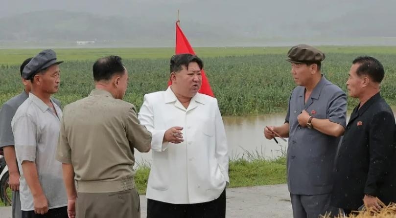 North Korea's Kim berates officials over storm damage