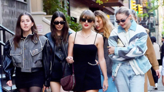 Taylor Swift Seen With ‘girl Squad Gigi Hadid Blake Lively And Haim After Joe Alwyn Split 