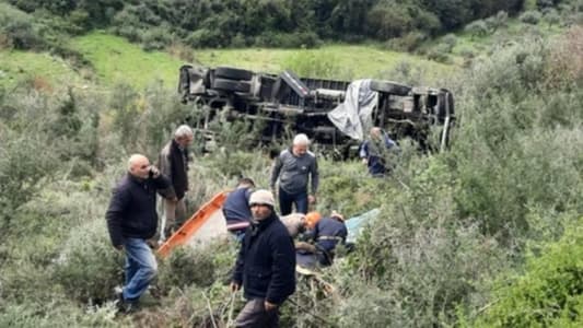 جريح بانزلاق شاحنة على طريق بلاط - بشلي