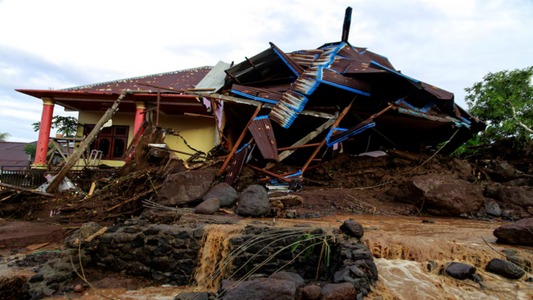 Floods kill 13 in Indonesia's North Maluku, two injured