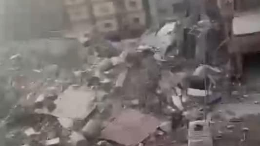 Watch: A balcony overlooking the destruction