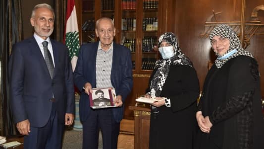 Berri confers with French Ambassador over general situation, meets new Iranian Ambassador, Education Commission head, other dignitaries