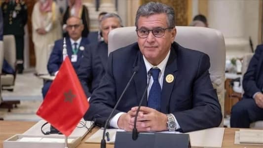 Moroccan Prime Minister: We call for an urgent and tangible reduction of the escalation leading to a permanent ceasefire in Gaza