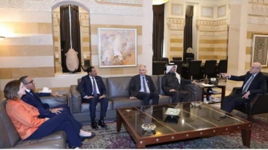 An agreement was reached during the meeting between Mikati and the ambassadors of the “quintet” concerning the situation in the south: It must be an incentive to reach the election of a president