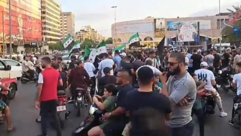 اعتصام في طرابلس تضامناً مع سوريا