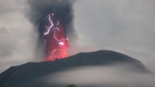 Indonesia's Ibu volcano erupts twice