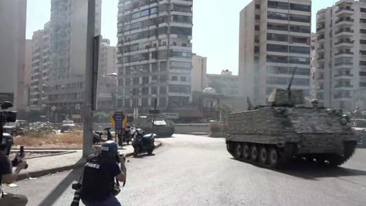 هدوء حذر في الطيونة ومحيطها والجيش اللبناني ينتشر على كافة مداخل المنطقة
