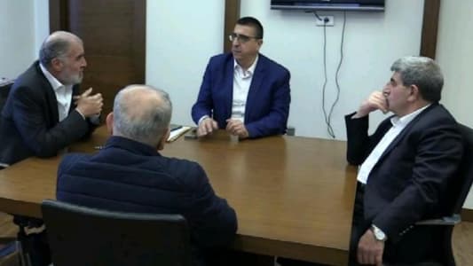 Hajjar discusses aid for displaced southerners with Amal, Hezbollah delegation