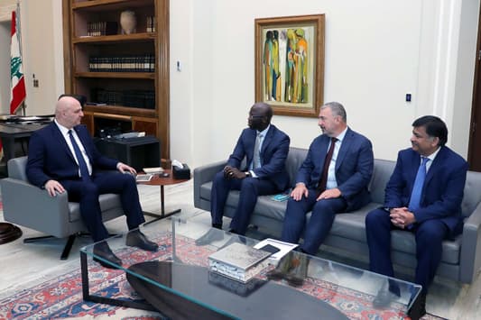 World Bank Vice President for the Middle East and North Africa region Ousmane Dione after meeting with President Aoun: The World Bank will stand by Lebanon to empower it in reconstruction and recovery