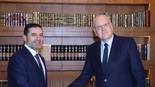 Photo: Mikati received Hariri at his residence