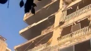 Watch: Airstrike Targets Residential Apartment in Tyre