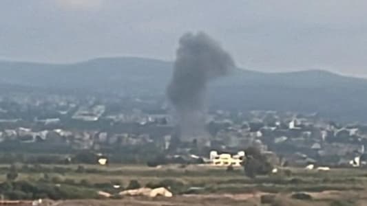 Injuries were reported after an Israeli airstrike targeted the vicinity of Ain in the town of Kfar Rumman - Nabatieh