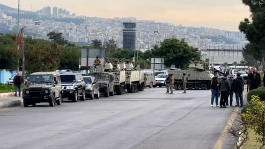 Clashes occurred between Hezbollah supporters and security forces during the sit-in on the old airport road