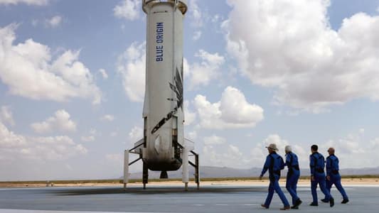 AFP: Blue Origin capsule lands on Earth after space flight with Star Trek's Shatner