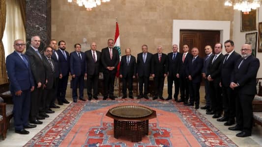 President Aoun meets Industry Minister