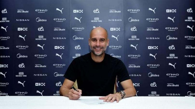 Manchester City Manager Pep Guardiola Signs Two-year Contract Extension ...