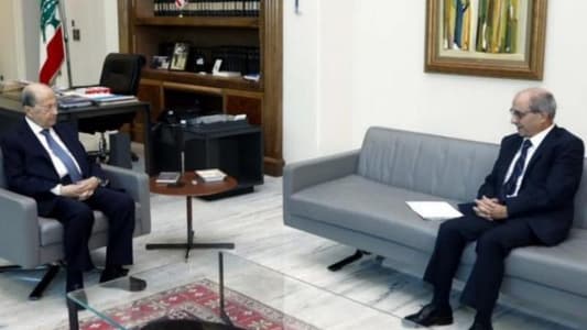 President Aoun meets Kallas, Ohanian, Lebanese-Syrian Supreme Council Secretary General