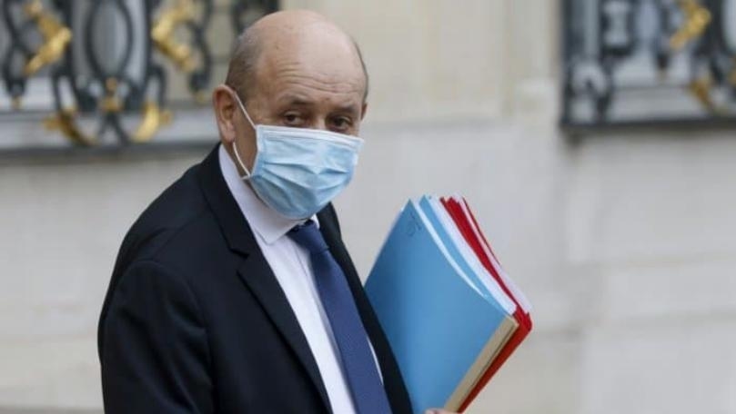 French envoy Jean-Yves Le Drian has arrived in Maarab to meet with Geagea