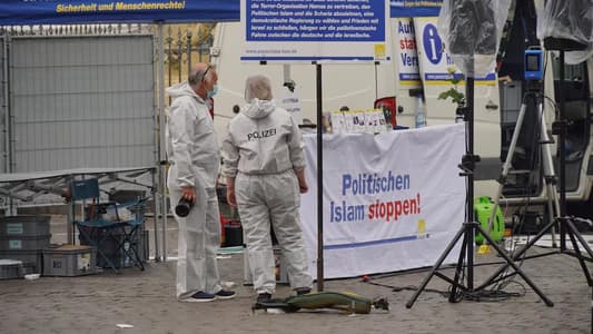 German police shoot knifeman who attacked far-right rally