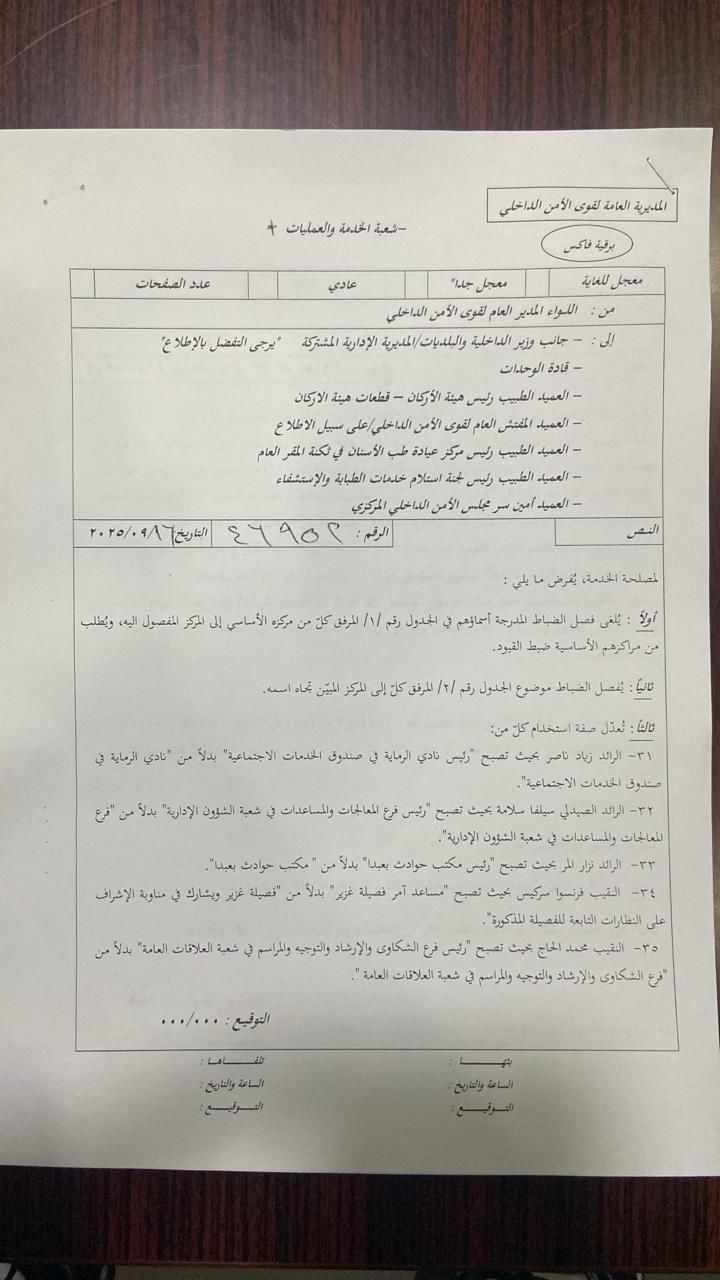 بالصّور: تشكيلات جديدة في "قوى الأمن"