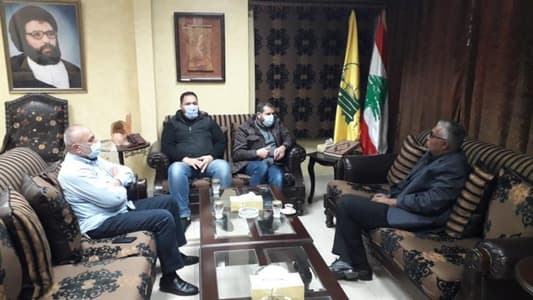 حزب الله عرض مع وفد فلسطيني للتطورات الفلسطينية واللبنانية