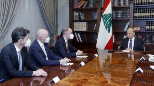 Aoun receives German State Minister Niels Annen