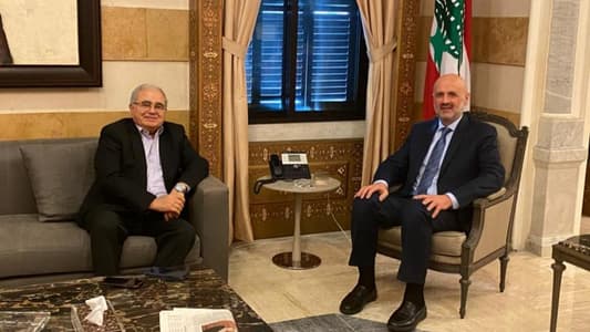 Interior Minister discusses developmental issues with Mario Aoun