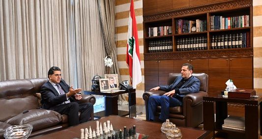 Hariri, Morcos broach latest developments