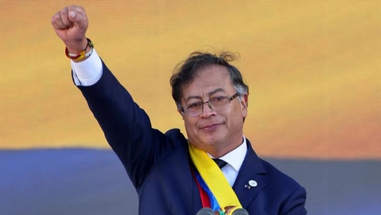 Gustavo Petro sworn in as Colombia's first-ever leftist president