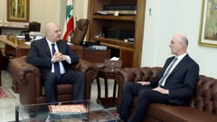 Aoun, Al-Hajjar Discuss Security Situation, Election Preparations