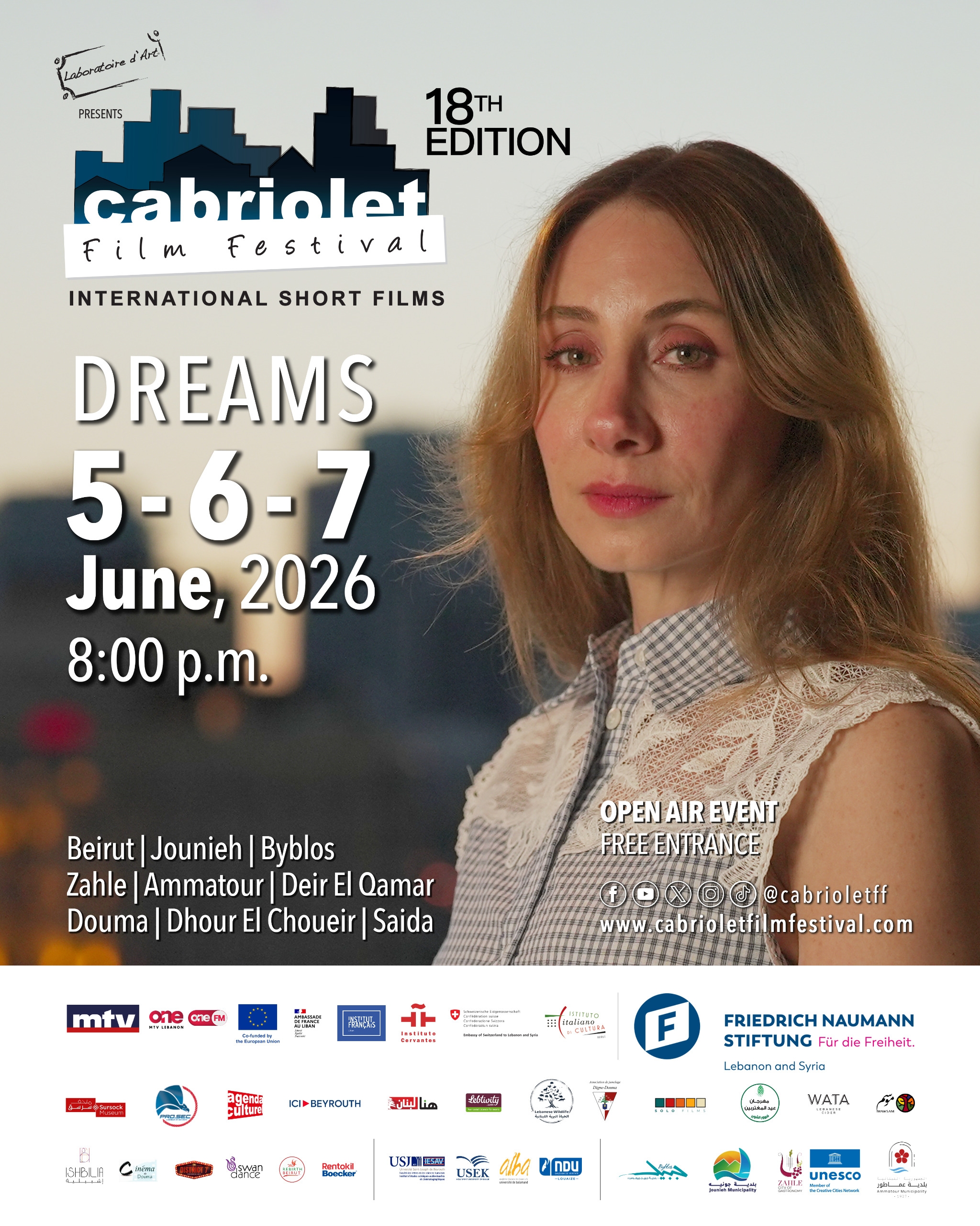 مهرجان كابريوليه السينمائي يحتفل بدورته الثامنة عشرة ويعود تحت شعار "الأحلام"