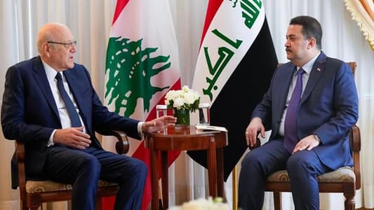 Iraqi PM offers condolences to Mikati, reiterating Iraq's support to Lebanon