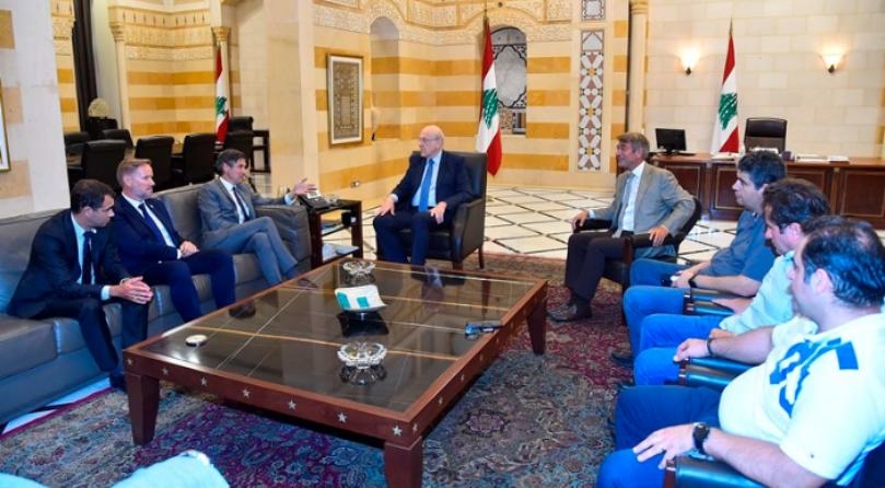 Mikati meets TotalEnergies top officials in presence of Energy Minister