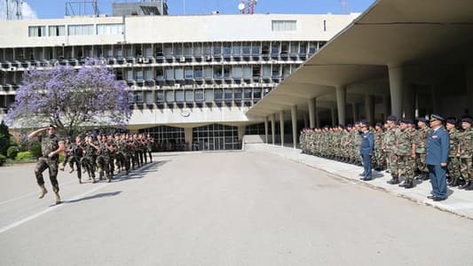 Aoun, Berri and Mikati leave the Defense Ministry in one car as the military parade ends celebrations on Lebanon's Independence Day