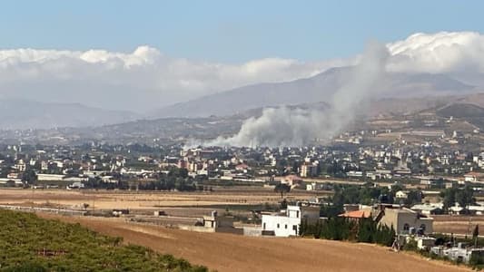 Photo: An airstrike targeted a house in Temnine in the Baalbek District